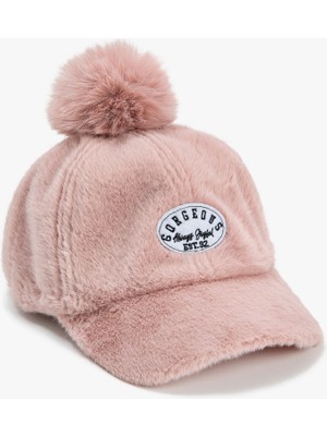 Koton Peluş Cap Şapka Ponpon Detaylı