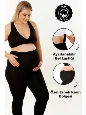 Par Lingerie Hamile Taytı Bel Ayarlı Siyah