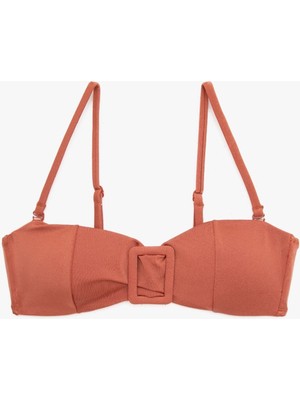 Tarçın Kare Tokalı Bikini Üstü Db20050bu