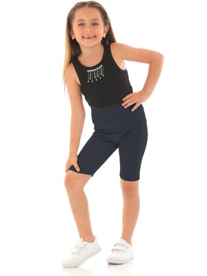 Zepkids Fıtıllı Füme Renk Kız Çocuk Tayt