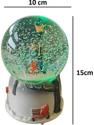 Tekno İstanbul Müzikli ve Işık Ambiyanslı Kar Küresi (15CM x 10CM)