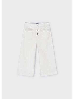 Mayoral Kız Çocuk Pantolon - Mayoral - Krem - 4 Yaş