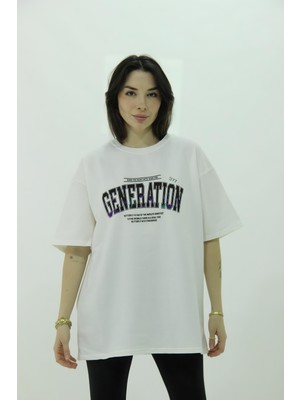 Setuland Oversize Ön Arka Baskılı Generation T-Shirt