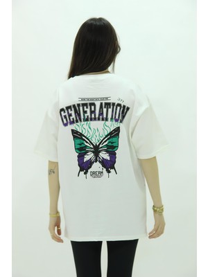 Setuland Oversize Ön Arka Baskılı Generation T-Shirt