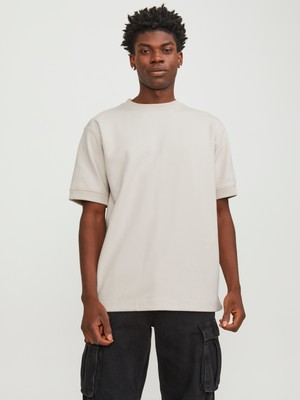 Jack & Jones Erkek Bisiklet Yaka Kisa Kollu Tisört - Deco