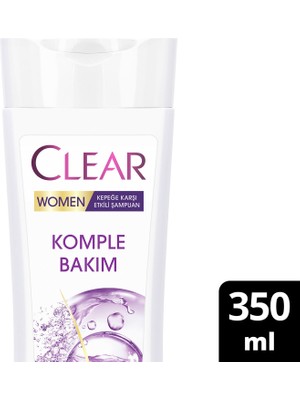 Clear Women Kepeğe Karşı Etkili Şampuan Komple Bakım 350 ml