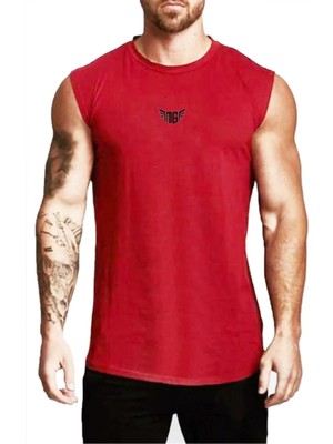 Genius Store Erkek Nem Emici Hızlı Kuruma Atletik Teknik Performans Sporcu Sıfır Kol T-Shirt Mg-Atlet