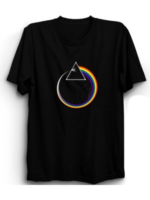 The Fame Pink Floyd, Moon In Circle, Rock Metal Müzik Grubu Tişörtü