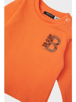 Tyess Bg Store Erkek Bebek Oranj T-Shirt 23FW0BG1530