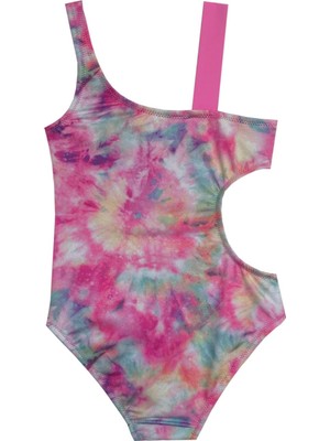 Batik Pembe Detaylı Kız Çocuk Mayo Db200589cm