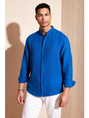 Buratti Pamuklu Regular Fit Hakim Yaka Gömlek Erkek Gömlek CF24S127702