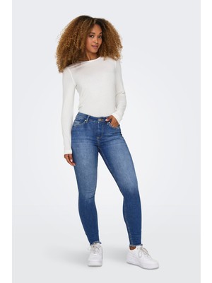 Only Normal Bel Skinny Fit Dar Paça Jeans Kot Pantolon 15293282