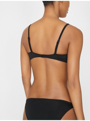 Siyah Kare Tokalı Bikini Üstü Db20050bu