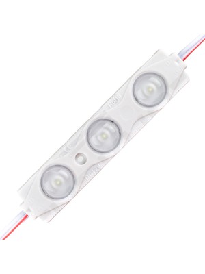 Amber LED Mercekli Modül LED 1.5 Watt 12V Tabela, Vitrin, Akvaryum, Tezgah, Makyaj Aynası Aydınlatma Için…