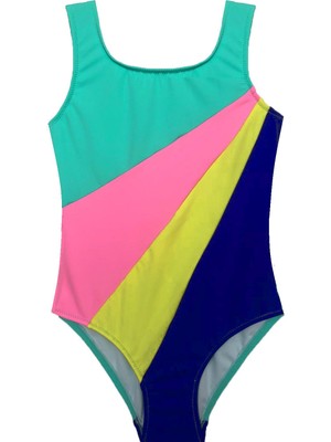 Mınt Bloklu Kız Çocuk Mayo Db20030m