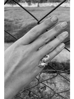 CAPO By Aytaç Yamaç Tilki Figürlü Ayarlanabilir Eskitme Serçe Parmak Yüzük