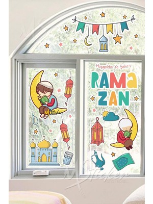 Tekno Trust Çok Renkli Hoşgeldin Ramazan, Ramazan Ayı Temalı Eğitici ve Eğlenceli Sticker Seti, Ramazan-I Şerif