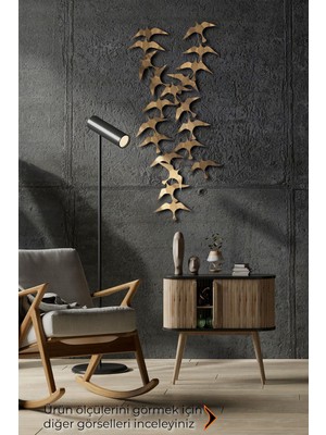 Woodhub Metal Doreart Bronze Bird Metal Duvar Tablosu, Ev Ofis Duvar Panosu 5+ Doğa Çok Renkli