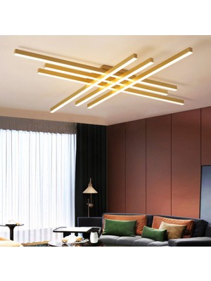 Zr Aydınlatma Gold 100X100CM 4000K, Kumandalı, LED Tavan Lambası,avize,modern Aydınlatma,dekoratif Işık