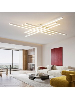 Zr Aydınlatma Beyaz 100X100CM 4000K, Kumandalı, LED Tavan Lambası,avize,modern Aydınlatma,dekoratif Işık