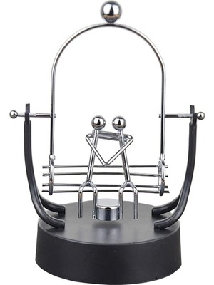 Keyfim Shop Isme Özel Sarılan Çift  Masaüstü Sürekli Hareket Eden Kinetik Denge Salıncağı