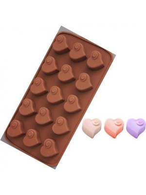 Depposite Silikon Çikolata Kalıbı Kalp 3 cm