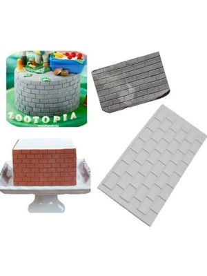 Depposite Tuğla Desenli Silikon Kalıp 6X13 cm