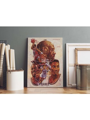 Satürn Design Michael Jordan Kanvas Tablo 40X55CM The Last Dance Poster