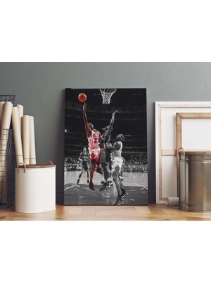 Saturndesign Michael Jordan Kanvas Tablo 40X55CM Nba Poster