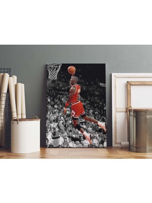 Saturndesign Michael Jordan Kanvas Tablo 40X55CM Nba Poster