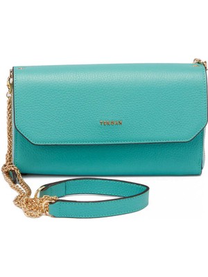 Tergan Mavi  Kadın Çapraz Askılı Çanta - S23K1BC79900-N29