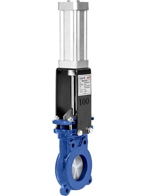 Unox DN500 Pnömatik Bıçak Sürgülü Vana Çift Taraf Sızdırmazlık