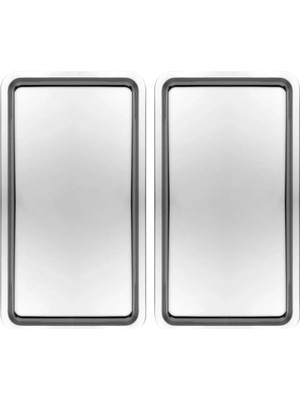 Kitchen Design Lab Paslanmaz Çelik Gümüş Renk Dikdörtgen Geniş Metal Düz Sunum Tepsisi Çay Kahve Tatlı Sunum 2 Adet