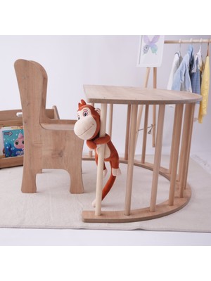 Alfa Country Montessori Pikler Aktivite ve Oyun Masası 3lü Set