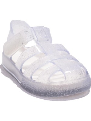 Igor S10265 Star Glitter Beyaz Ortopedik Günlük Kız Çocuk Sandalet