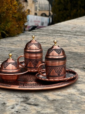 Üzümcüler Bakır Fincan Takımı