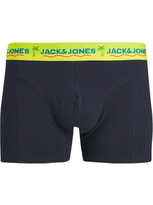 Jack & Jones Jacthomas Solıd Trunks 3 Pack Erkek Lacivert Boxer 12250609-NavyBlazer