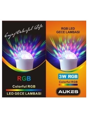 Aukes Rgb Disko Lambası