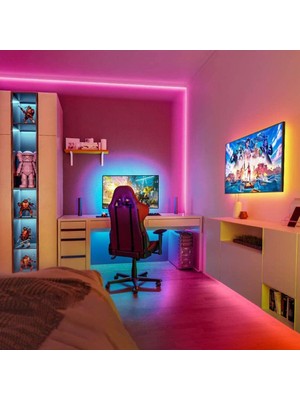 Voxify Led Lambader Oda Aydınlatma Sistemi Full Rgb Çok Özellik Full Renk Led Rbg Lambader