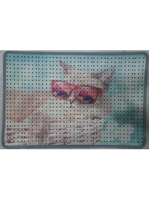 Karmat Kedi Kumu Paspası, Delikli Kedi Paspası, Elekli Kedi Tuvaleti Paspası, 40*60