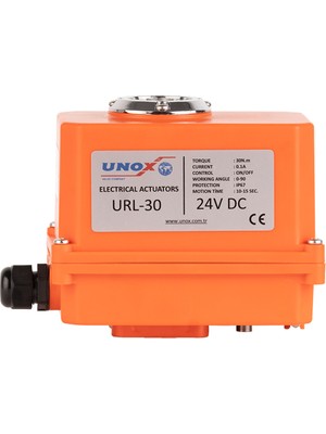 Unox 30NM Elektrikli Aktüatörler On-Off 24 V DC