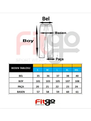 Fitgo Siyah Kadın Bol Paça Salaş Mevsimlik Eşofman Altı