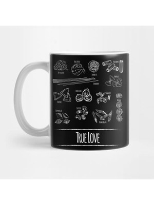 Pixxa Makarna Aşkı Kupa Bardak