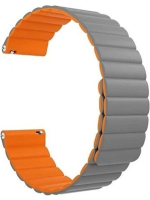 Teleplus  Teleplus Ticwatch S2 Wear Os  Kordon Çift Renkli Loop Mıknatıslı KRD52 22MM