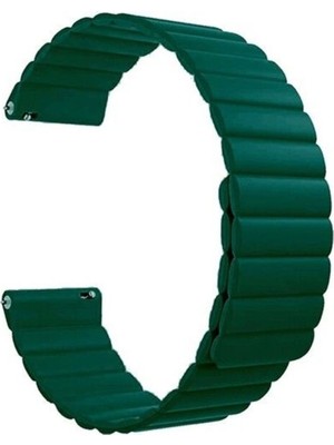  Teleplus Ticwatch S2 Wear Os  Kordon Çift Renkli Loop Mıknatıslı KRD52 22MM