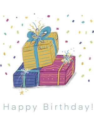Mundo Shop Konsept Tebrik Kartı - Happy Birthday, Hediye Paketi