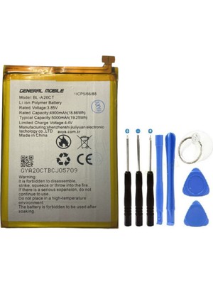 General Mobile AXYA General Mobile GM21 Pro Pil Batarya BL-A20CT 5000 Mah+Tamir Set