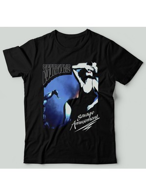 Bu Tshirt Scorpions - Savage Amusement' Temalı Oversize Unisex T-Shirt.