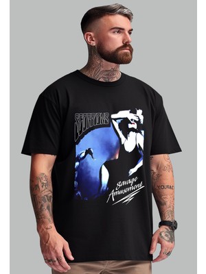 Bu Tshirt Scorpions - Savage Amusement' Temalı Oversize Unisex T-Shirt.