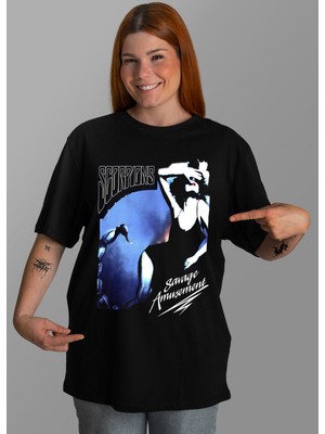 Bu Tshirt Scorpions - Savage Amusement' Temalı Oversize Unisex T-Shirt.